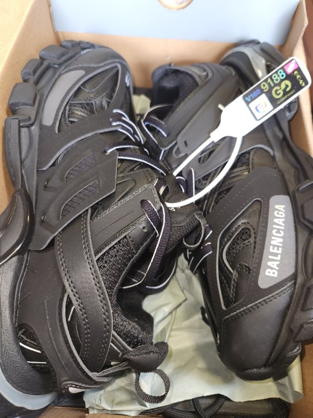 Balenciaga Track LED Sneaker Triple  Black US Men's Size: 8 to 8.5
